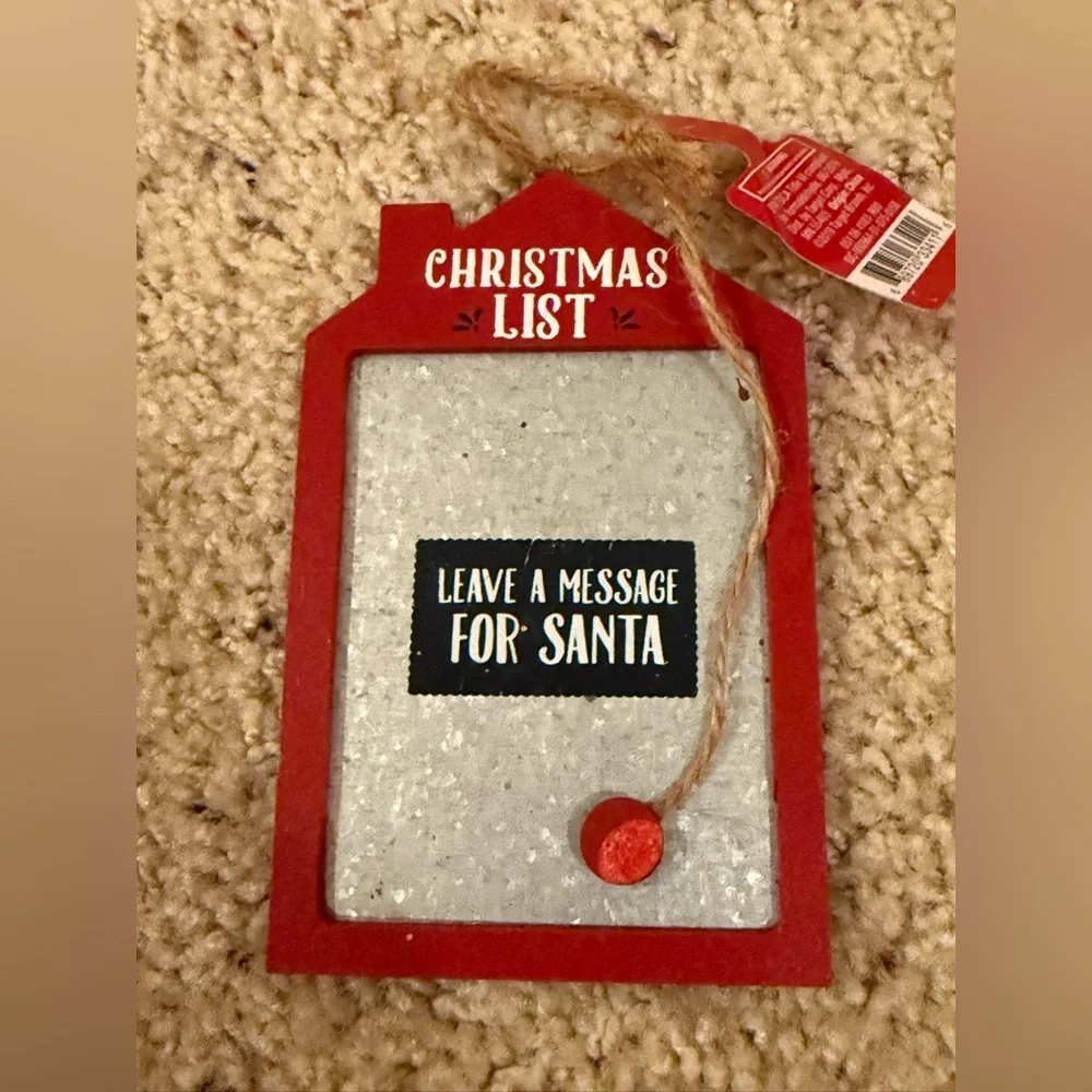 Target Red Holiday Message Board Christmas ornament